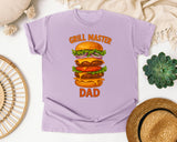 Grill Master Dad Orange graphic tee in Orchid