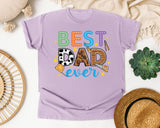 Best Dad Ever Grey 3 graphic tee in Orchid