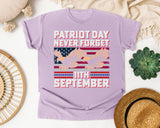 Patriot Day Never Forget graphic tee in Orchid