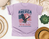 We The People 250 Years graphic tee in Orchid