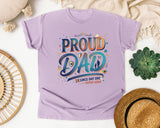 Proud Dad Since Day One Super Hero graphic tee in Orchid