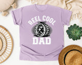 Reel Cool Dad White graphic tee in Orchid