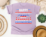 Happy Independence Day America graphic tee in Orchid