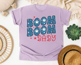 Boom Boom Baby graphic tee in Orchid