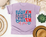 Fourth Of July graphic tee in Orchid