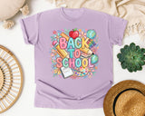 Back To School Supplies Floral graphic tee in Orchid