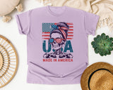 USA Made In America graphic tee in Orchid