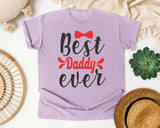 Best Daddy Ever Red graphic tee in Orchid