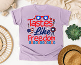 Tastes Like Freedom graphic tee in Orchid