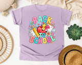 Back To School Apple Flowers graphic tee in Orchid