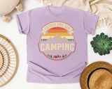 Father And Son Camping Buddies For Life graphic tee in Orchid