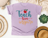Teach Love Inspire Script graphic tee in Orchid