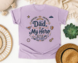 Dad My Hero graphic tee in Orchid