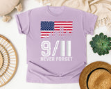 Never Forget White 7 graphic tee in Orchid