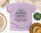 A Father's Love Is Forever Grey graphic tee in Orchid