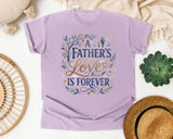 A Father's Love Is Forever Grey 2 graphic tee in Orchid