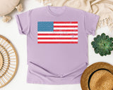 American Flag graphic tee in Orchid