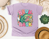 Bruh We Back Alligator graphic tee in Orchid