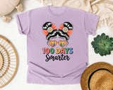 100 Days Smarter Messy Bun graphic tee in Orchid