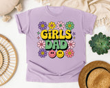 Girls Dad graphic tee in Orchid