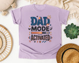 Dad Mode Activated Grey graphic tee in Orchid