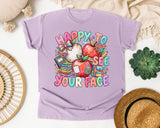 Happy To See Your Face Apples graphic tee in Orchid