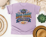 Dad Mode Activated Grey 2 graphic tee in Orchid