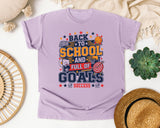 Back To School And Full Of Goals graphic tee in Orchid