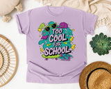Too Cool For School Skateboard graphic tee in Orchid