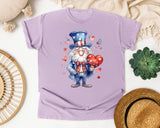 Uncle Sam With Heart graphic tee in Orchid