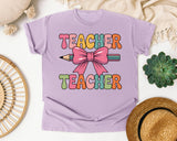 Teacher Teacher graphic tee in Orchid