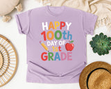 Happy 100th Day Of 1st Grade graphic tee in Orchid