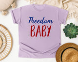 Freedom Baby graphic tee in Orchid