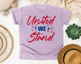 United We Stand graphic tee in Orchid