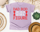 Dad Bod You Mean Father Figure Pink 2 graphic tee in Orchid