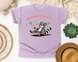 Somebody's Feral Dad graphic tee in Orchid