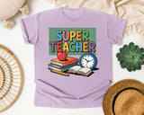 Super Teacher graphic tee in Orchid