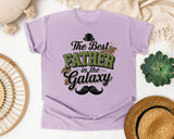 The Best Father In The Galaxy graphic tee in Orchid
