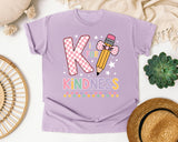 K Is For Kindness graphic tee in Orchid