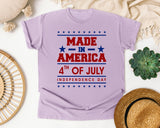 Made In America 4th Of July graphic tee in Orchid