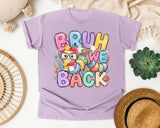 Bruh We Back Owl graphic tee in Orchid