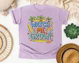 Watch Me Grow graphic tee in Orchid