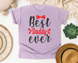 Best Daddy Ever Red 2 graphic tee in Orchid