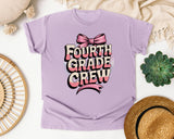 Fourth Grade Crew graphic tee in Orchid