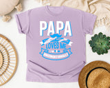 Papa The Only Man Who Loves Me Unconditionally White graphic tee in Orchid