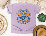 The Undisputed Dad Joke Champion graphic tee in Orchid