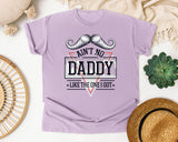 Ain't No Daddy Like The One I Got Grey graphic tee in Orchid