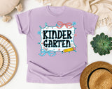 Kindergarten Notebook Bow graphic tee in Orchid