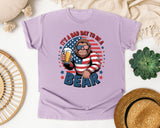 It's A Bad Day To Be A Bear graphic tee in Orchid