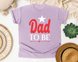 Dad To Be White 2 graphic tee in Orchid